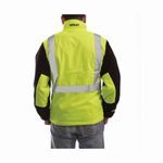 Tingley Phase 2™ J73022-2X J73022 Insulated Jacket, Black/Green/Hi-Viz Fluorescent Yellow, 150D Polyester Fleece