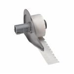Brady® M71-10-427 Self-Laminating Printer Label, 3/4 in L x 1/4 in W, White/Translucent Legend/Background, B-427 Vinyl