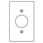 Killark® 1FG Type FS/FD Device Box Cover, 4-9/16 in L x 2.813 in W, Receptacle Cover, Stamped Aluminum