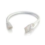 Quiktron® 576-125-006 Value Series Snagless Booted Patch Cord, Category: Cat 6, 24 AWG 4-Pair Solid Copper Conductor, RJ45 Male to Male Connector, 6 ft Cord Length, White