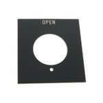 Rockwell Automation 800H 7 & 9 Legend Plates, Vertical, No Color Code, Standard, OPEN