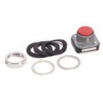 Allen-Bradley 800T-A6BV 800T PB, 30mm Momentary Push Button, Flush Head Push Button, Flush Head, Red, Standard, Standard, Red, No Guards on Terminals, 1 NO 1 NC PenTUFF Contacts, 1 NO 1 NC PenTUFF Contacts, 2 NO 2 NC PenTUFF Contacts, Device w/ Pkg