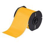 Brady® B30C-4000-569-YL Low Halide Printer Label, 100 ft H x 4 in W, Yellow Legend/Background, B-569 Polyester