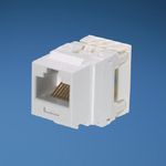 Panduit® NK688MEI NetKey® Unshielded Keystone Jack Module, Cat 6 Module, Surface Mounting, 1 Ports, ABS, Electric Ivory