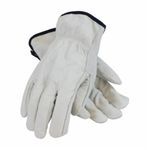 PIP® 68-103/XXL Standard Grade General Purpose Gloves, Drivers, 2XL, Top Grain Cowhide Leather Palm, Top Grain Cowhide Leather, Natural, Slip-On Cuff, Uncoated Coating, Resists: Abrasion, Unlined Lining, Straight Thumb