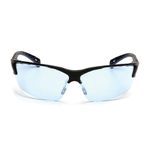 Pyramex® Venture II® SB5760D Unisex Safety Glasses, Scratch-Resistant Lens Coating, Infinity Blue Lens, Half Framed Frame, Black Frame, Polycarbonate Frame, Polycarbonate Lens, Specifications Met: ANSI Z87.1
