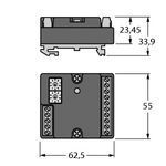 Turck DeviceNet™ FDN20-4S-4XSG-DIN Compact I/O Station, 11 to 26 VDC, 700 mA, 4 Inputs, 4 Outputs, <4 VAC at < 0.5 mA, 8 to 24 VAC at 1 to 3.4 mA Signal