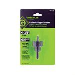 Greenlee® 625-1-3/8 Hole Cutter, 1-3/8 in Dia, 8 ga Cutting Depth, Carbide Cutting Edge, Applicable Materials: Aluminum, Brass, Cast Iron, Mild Steel and Stainless Steel