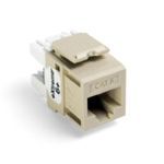 eXtreme® QuickPort® 61110-RI6 8-Conductor 8-Position Component Rated UTP Connector, Cat 6+ Module, Panel Mounting, Ivory