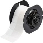 Brady® B33-131-427 Self-Laminating Vinyl Wrap Around Labels for B33 Printers - 2.625" x 1", White, Clear, Cartridge of 1500 Labels, Ribbon Series: B30 Monocolour Series