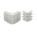 PREMISE WIRING PB3EEBCA PB2/PB3 Extruded Full Capacity Non-Metallic Standard External Elbow With Base, 1-1/4 in Bend Radius