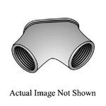 O-Z/Gedney FF-050 Raintight Corner Pulling Elbow, 1/2 in Trade, 90 deg, Malleable Iron, Zinc Plated