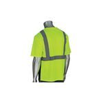 PIP® 312-1250B-LY/XL 312-1250B Short Sleeve T-Shirt, XL, Lime Yellow, Polyester, 11.8 in L