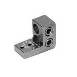 BURNDY® K11A34U2 K11A-U Dual Rated Universal Terminal Lug, 4/0 AWG to 500 kcmil Aluminum/Stranded Copper Conductor, 1/4 in Stud, 2 Bolt Holes, Aluminum