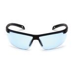 Pyramex® Ever-Lite® SB8660DT Unisex Safety Glasses, H2X Anti-Fog/Scratch-Resistant Lens Coating, Infinity Blue Lens, Wraparound Frame, Black Frame, Polycarbonate Frame, Polycarbonate Lens, Specifications Met: ANSI Specified