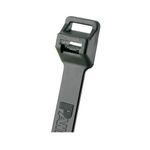 Panduit® Pan-Ty® PLT2EH-C0 1-Piece Extra Heavy Lashing Cable Tie, 9 in L x 1/2 in W x 0.075 in THK, Nylon, Black