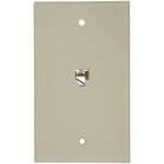 Leviton® 40249-00A 625B4 Telephone Wall Jack, Aluminum