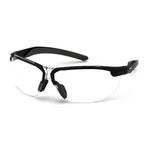 Pyramex® SB9210ST * Flex-Zone® Safety Glasses, H2X Anti-Fog/Scratch-Resistant Lens Coating, Clear Lens, Black Frame, Nylon Frame, Polycarbonate Lens, Specifications Met: ANSI Z87.1