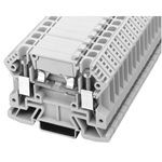 Rockwell Automation 1492-W IEC Terminal Block, Knife Disconnect Feed-Through, 6 mm (# 22 AWG - # 10 AWG), Standard Feedthrough, Gray (Standard),