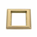 PREMISE WIRING SB3083 Rectangular Carpet Flange, 4.84 in L x 6 in W, For Use With Flush Floor Box, Brass