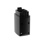 Hoffman SYSPEND™ S2MTA CS4 Tube Adapter, 5.51 in H x 3.94 in W x 2.76 in D, For Use With SYSPEND™ 281-MAX Suspension System, Aluminum, Black