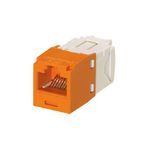 Panduit® CJ688TGOR TX6™ PLUS 8-Position 8-Wire RJ45 Universal TG Style UTP Jack Module, Cat 6/Mini-Com® Module, 1 Ports