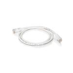 Quiktron® 570-125-050 Value Series Snagless Booted Patch Cord, Category: Cat 5e, 24 AWG 4-Pair Stranded Copper Conductor, RJ45 Male Connector, 50 ft Cord Length, White