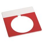 Rockwell Automation 800T Legend Plate,Standard, Package Quantity 1 ,Red