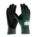 ATG® MaxiFlex® Cut™ 34-8443/XS High Performance Cut Resistant Gloves, XS, Nitrile with MicroFoam Grip Coating, Engineered Yarn, Continuous Knit Wrist Cuff, Resists: Abrasion, Cut, Puncture and Tear, ANSI Cut-Resistance Level: A2