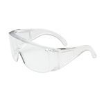 Bouton® 250-99-0900 Scout™ OTG Safety Glasses, Anti-Scratch Lens Coating, Clear Lens, Rimless Frame, Clear Frame, Polycarbonate Frame, Polycarbonate Lens, Specifications Met: ANSI Z87.1