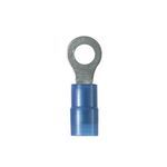Panduit® Pan-Term® PN14-56R-C Type PN-R Insulated Loose Piece Ring Terminal, 18 to 14 AWG Conductor, 1.05 in L, Copper