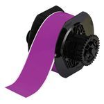 Brady® B30C-2250-569-PL Low Halide Printer Label, 100 ft H x 2-1/4 in W, Purple Legend/Background, B-569 Polyester