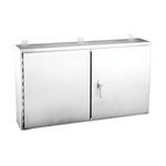 nVent HOFFMAN A484812WFSSLP A12SW 2-Door Wall Mount Enclosure, 48 in L x 48 in W x 12 in D, NEMA 12, 304 Stainless Steel
