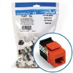 GigaMax® QuickPort® QuickPack® 5G108-BO5 8-Conductor 8-Position UTP Connector, Cat 5e Module, Panel Mounting, 1 Ports