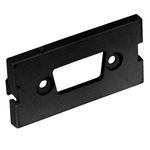 Bryant Electric iSTATION™ netSELECT® IMBDS1BK Horizontal High Density Audio/Video Module, 2 Ports, HD15/9-Pin/Blank/HDMI Module, Snap Mount, ABS