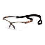 Pyramex® SCM6310STP PMXTREME® Optimal Style Unisex Safety Eyewear, Anti-Fog/Scratch-Resistant Lens Coating, Clear Lens, Half Framed Frame, Camo Frame, Nylon Frame, Polycarbonate Lens, Specifications Met: ANSI Z87.1