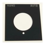 Rockwell Automation 800H 7 & 9 Legend Plates, Vertical, No Color Code, Standard, HAND-AUTO