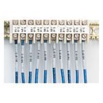 Brady® BBP® 33 PermaSleeve® B33-125-2-342-2 Single Sided Wire Marker Sleeve, 1 in W, 22 to 16 AWG Wire, B-342 Polyolefin
