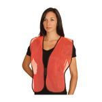 PIP® 300-0800-OR 300-0800 Breathable Non-ANSI Safety Vest, Universal, Hi-Viz Orange, Polyester Mesh