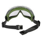 Bouton® Mission™ Optical 251-63-0520-RHB Indirect Vent Single Goggles, Anti-Scratch/FogLess® 3Sixty™ Clear Polycarbonate Lens, 99.99% UVA/UVB UV Protection, Neoprene Rubber Strap, ANSI Z87.1-2015 D3 Splash/Droplet Specified