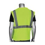 PIP® 302-5PMV-LY/3X 302-5PMV 5-Point Breakaway Breathable Safety Vest, 3XL, Hi-Viz Lime Yellow, Polyester Mesh