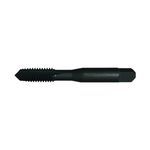 Greenfield Threading 330108 SPGP Standard Straight Flute Spiral Point Machine Tap, Right Hand Cutting Direction, #12-24 Thread, H3 Thread Limit, Plug Chamfer, 2 Flutes, Steam Oxide, HSS, Non-Ferrous Materials and Steel Material Application