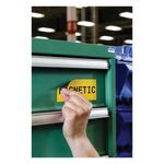 Brady® B30C-4250-509-YL Magnetic Printer Label, 25 ft H x 4-1/4 in W, Yellow Legend/Background, B-509 Polyester
