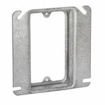 RACO® 773 Drawn Raised Square Box Cover, 3/4 in L x 4 in W, Mud Ring Cover, Steel