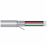 Alpha Wire 1219/20C SL001 Foil Shielded Multi-Conductor Cable, 300 VAC, (20) 24 AWG Stranded Tinned Copper Conductor, 1000 ft L