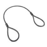 DD Sling & Supply Tough-Lock™ 10F0625X06 1-Leg Type 10 Mechanical Wire Rope Sling, 5/8 in Wire Rope Diameter, 6 ft L, 3.9 ton Vertical Hitch Capacity, Steel, Eye End Style