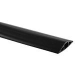 PREMISE WIRING FT4BK25 Flexible Large Non-Metallic Cable Cover, 25 ft L x 3-1/4 in W x 1.1 in H, PVC, Black