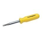 Platinum Tools® 19001C 6-in-1 Screwdriver, Phillips®/Slotted Point, #1, #2 Point, Plastic Handle