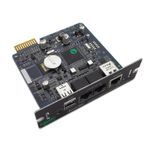 APC® AP9631 UPS Network Management Card With Environmental Monitoring, RJ45 10/100 Base-T Interface, HTTP/HTTPS/IPv4/IPv6/NTP/SMTP/SNMP v1/SNMP v2c/SNMP v3/SSH V1/SSH V2/SSL/TCP/IP/Telnet Protocol, 2 Ports