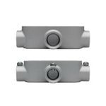 Crouse-Hinds Condulet® T25 Type T Conduit Body, 3/4 in Hub, 5 Form, 7.3 cu-in Capacity, Die Cast Copper-Free Aluminum, Epoxy Powder Painted